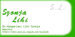 szonja lihi business card